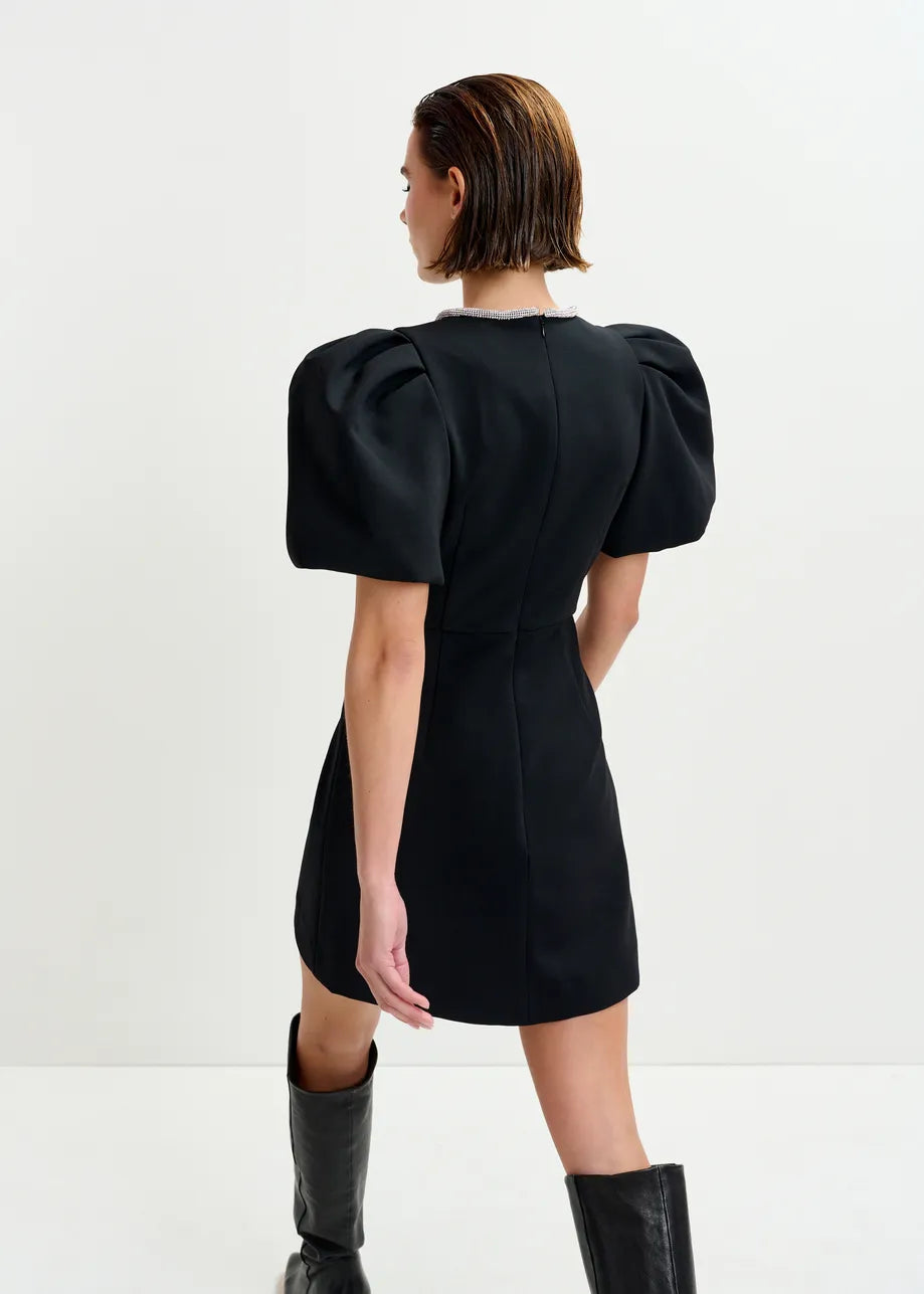 IJINGLE RHINESTONE DRESS - Black