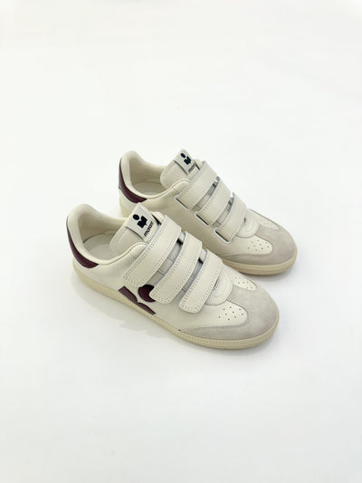 Beth Sneaker - White/Burgundy