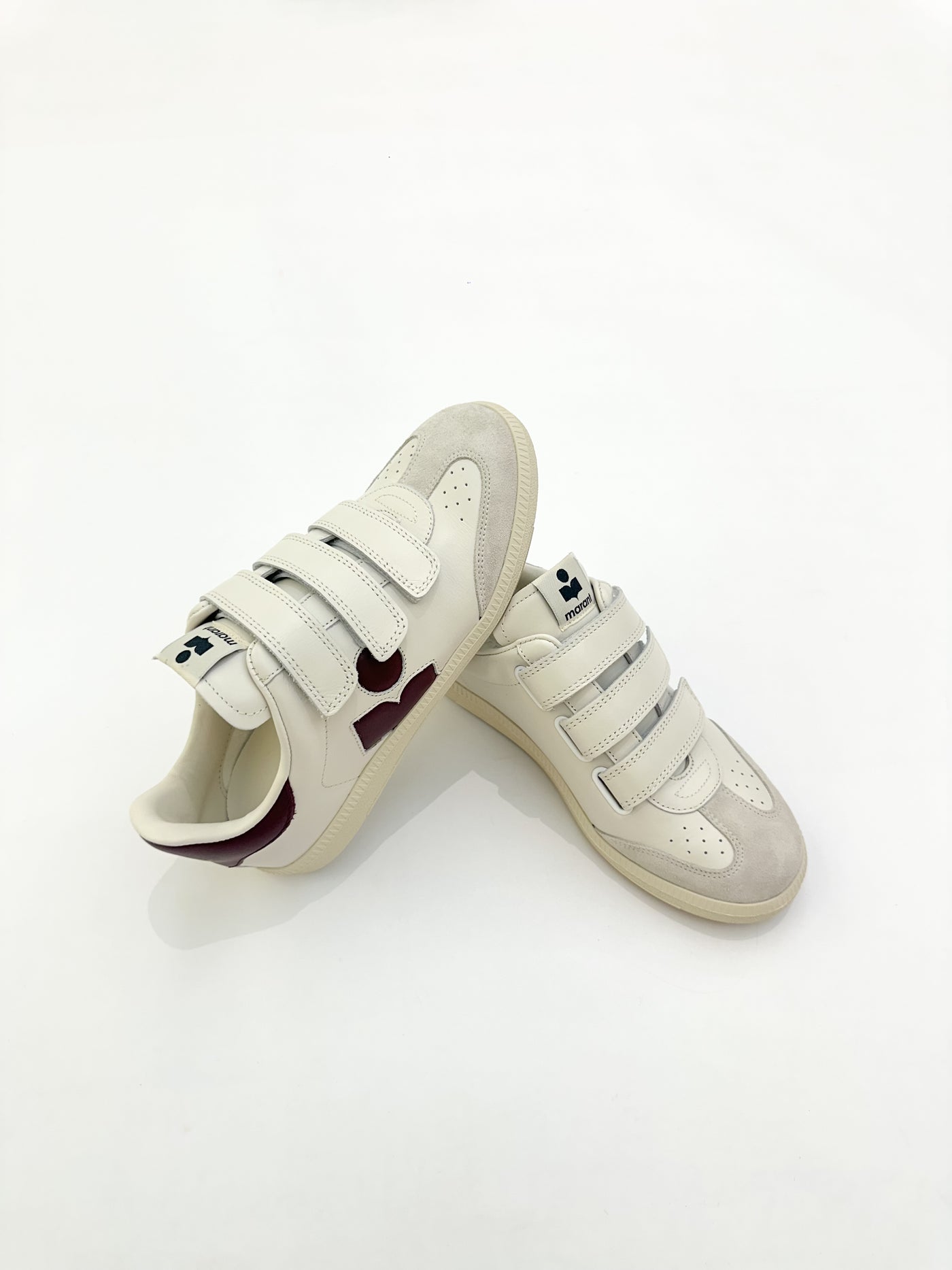 Beth Sneaker - White/Burgundy