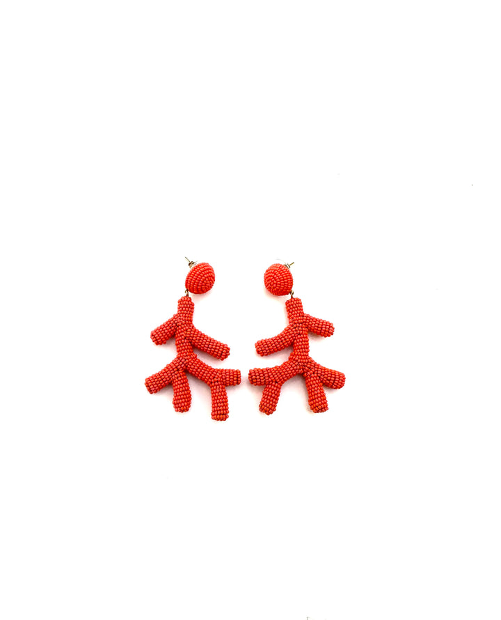 Small Coral Earrings