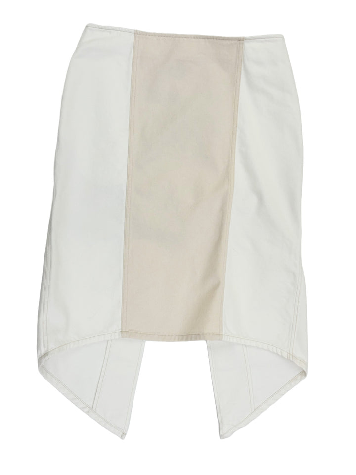 LAYERED MIDI SKIRT - Off-white