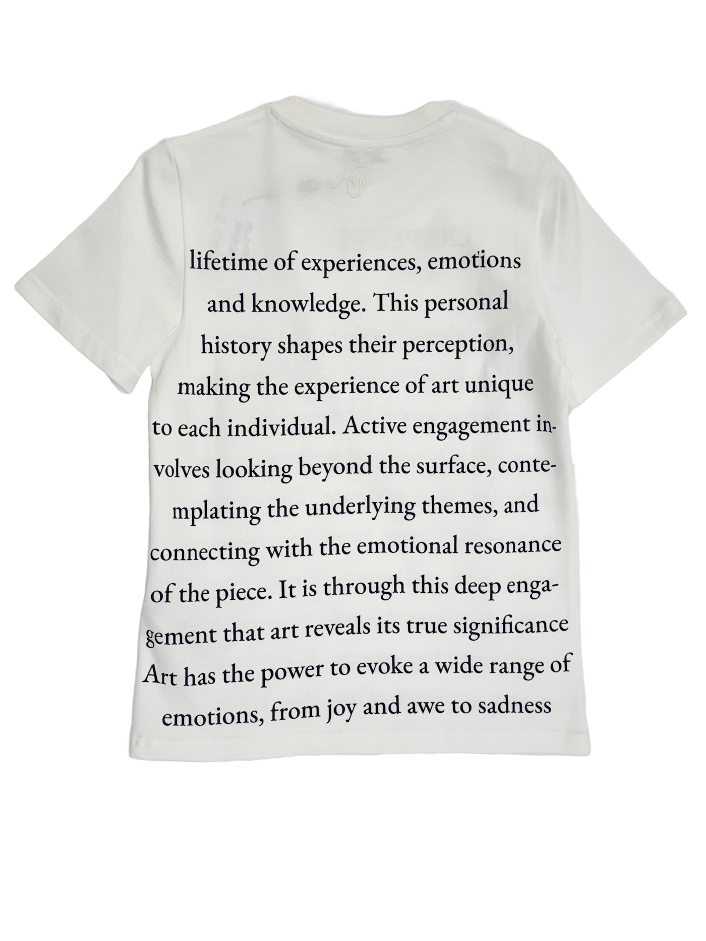 TEXT PRINT T-SHIRT - Ivory