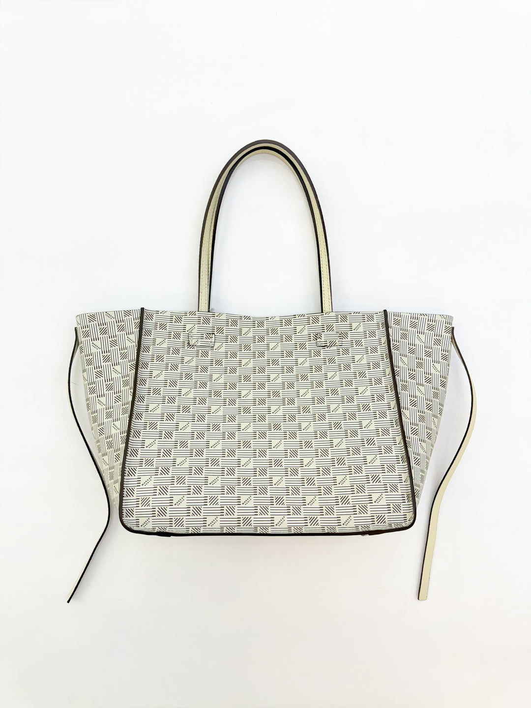 Vincennes Bull and Print Reversible Tote - Champagne