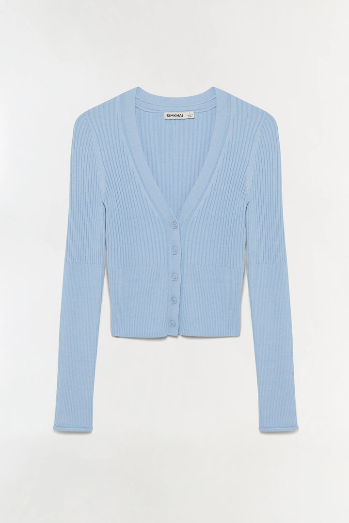 Ailany Knit Cardigan - Light Blue