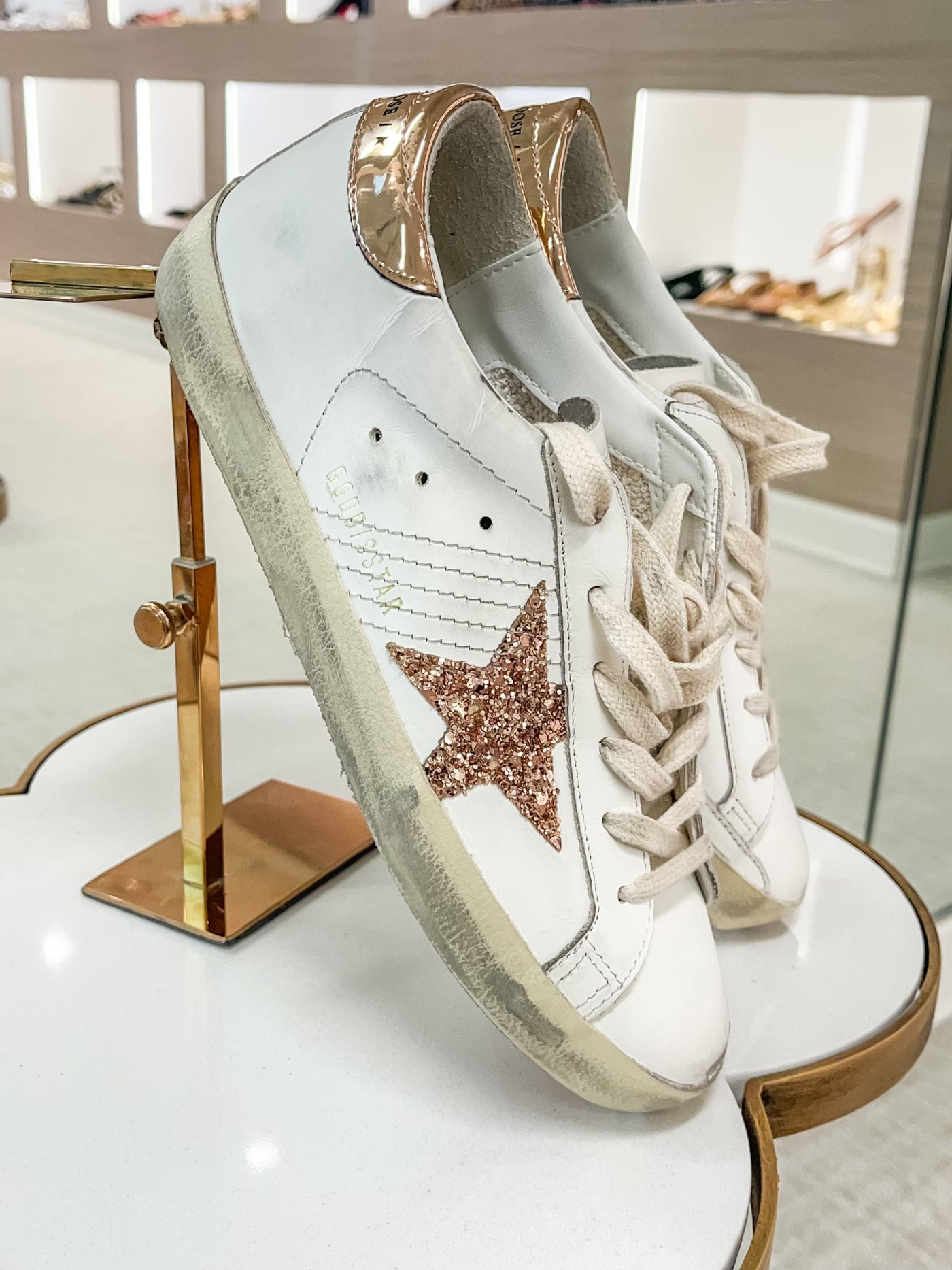 Superstar Sneaker - White/Peach