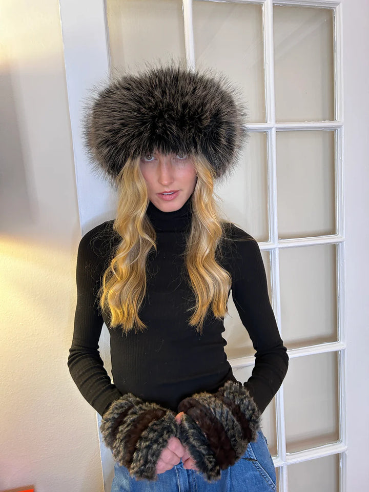 The Rosa Roller Hat - Black/Brown