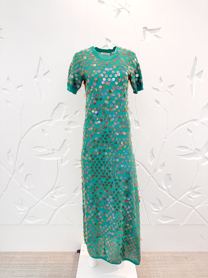 Magda Dress - Medium Green