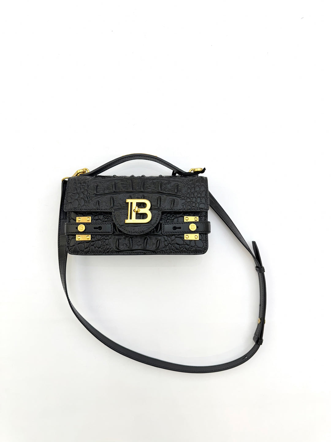 Logo Top Handle Bag - Black