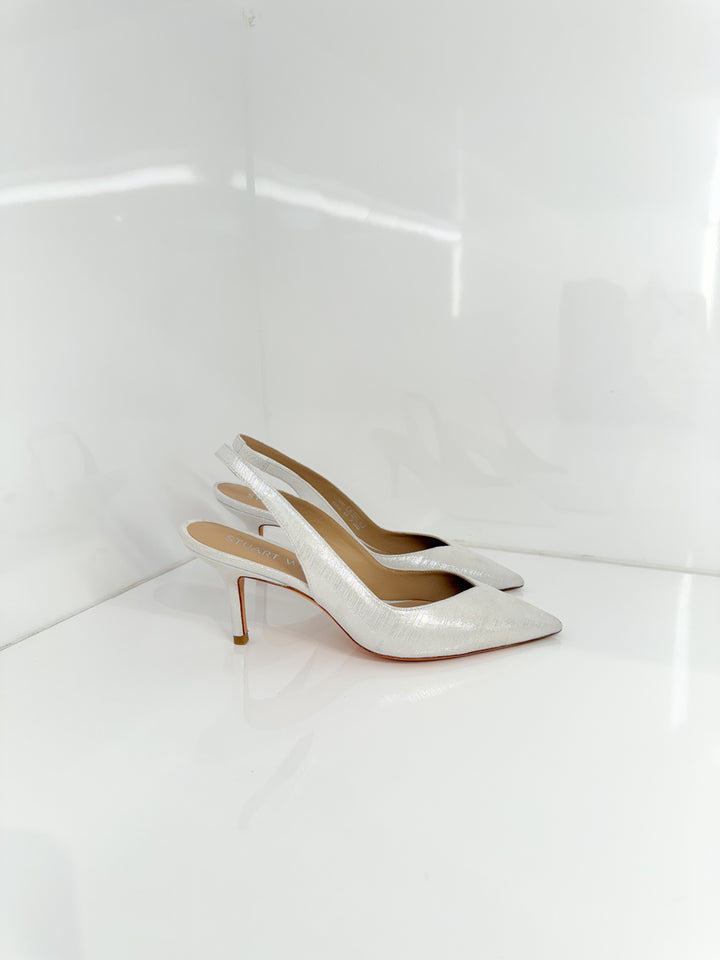 EVA 75mm SLINGBACK - Silver