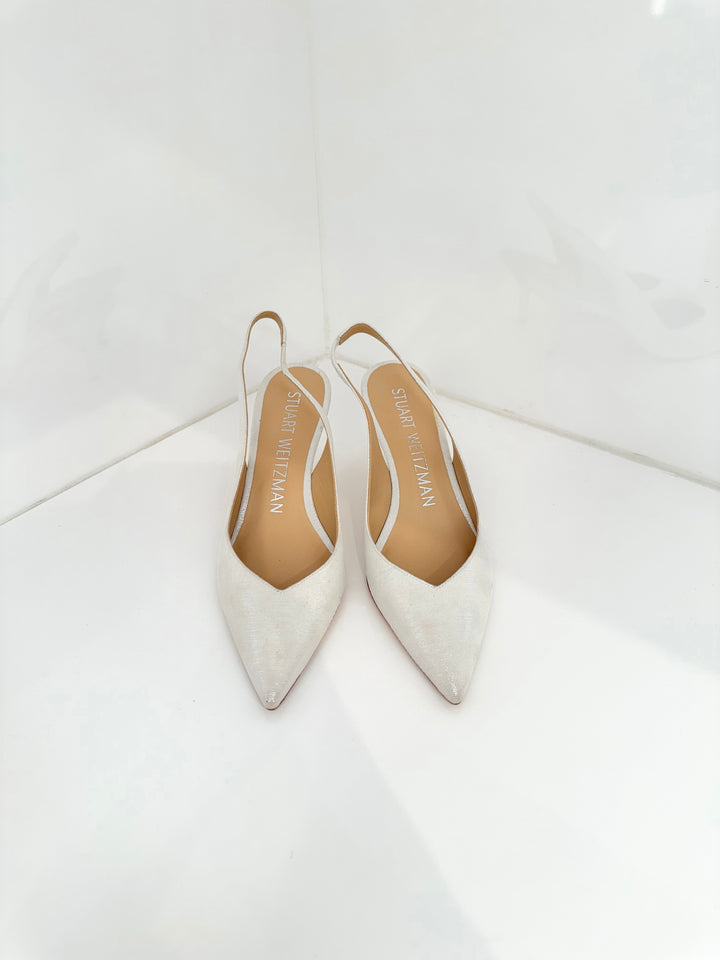 EVA 75mm SLINGBACK - Silver