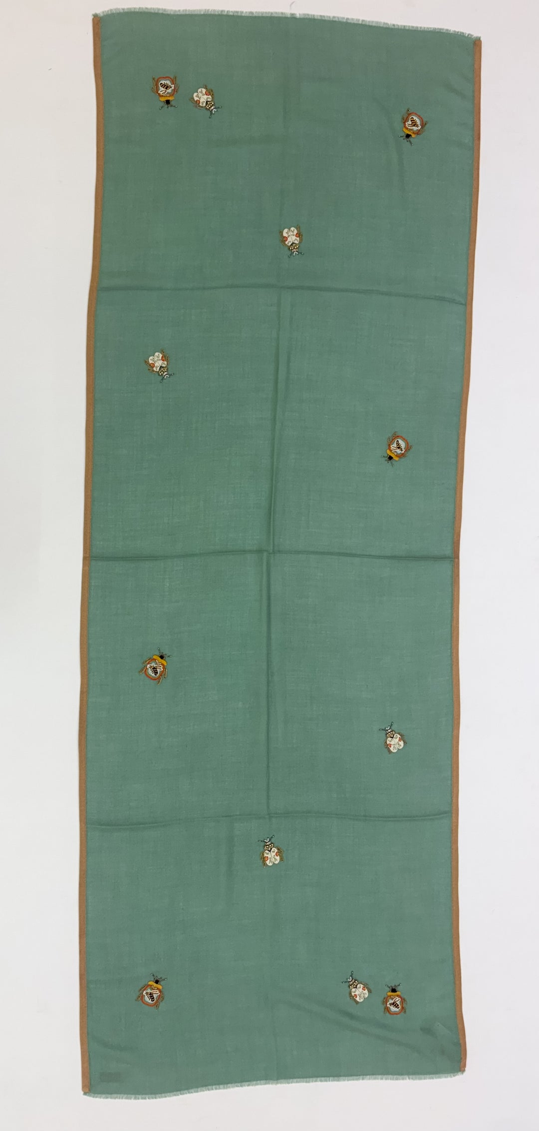 Beetle Motif Stole - Blue Multi