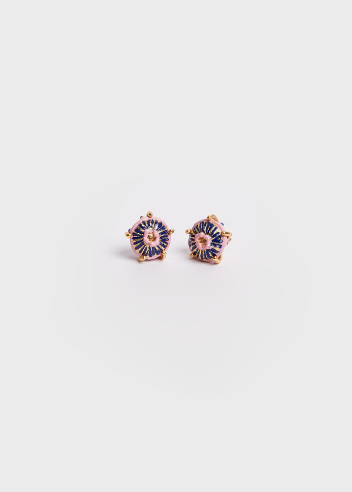 Sombrerito Mini Pink & Blue Earrings - Blue Multi