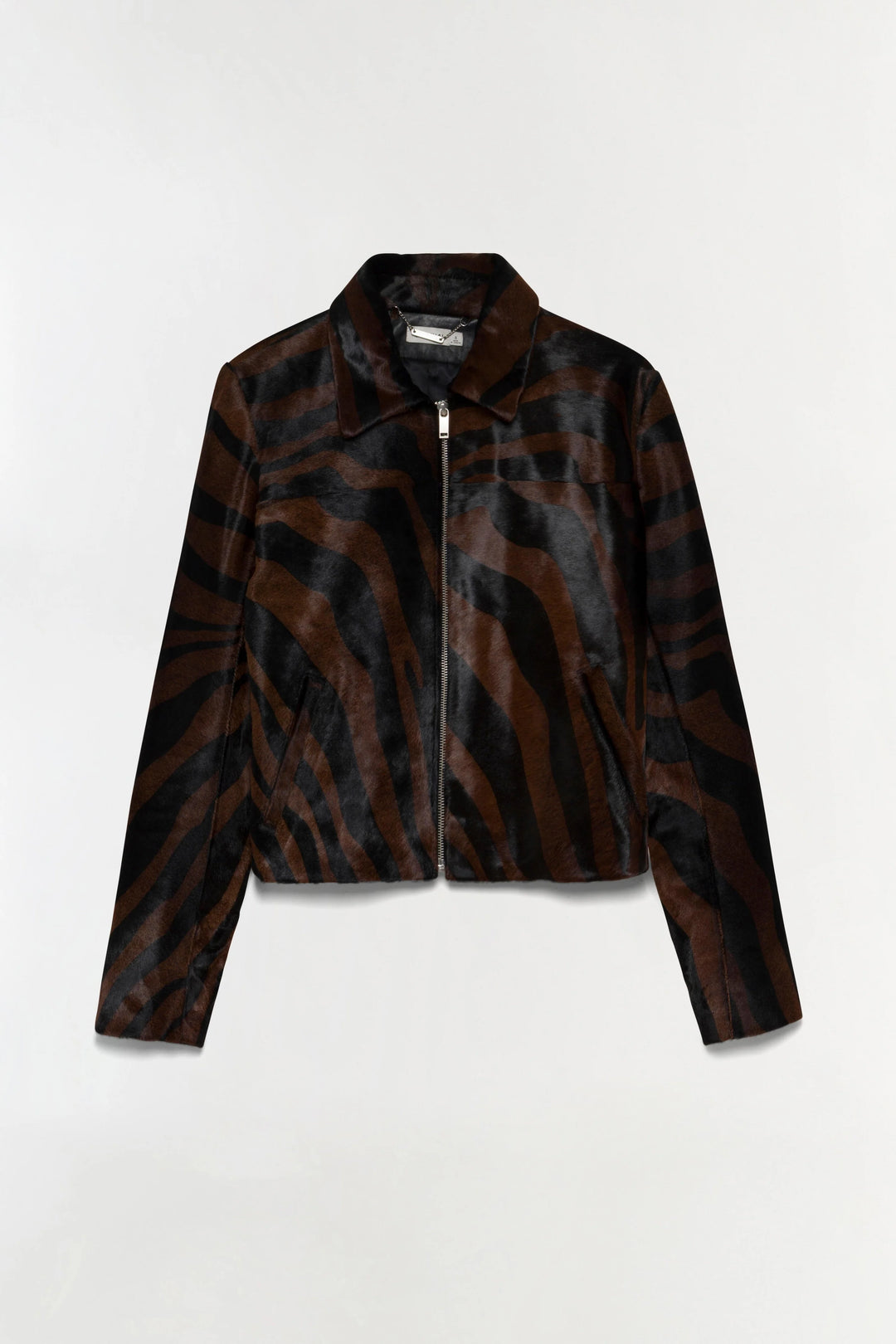 Daria Calf Hair Jacket in Zebra