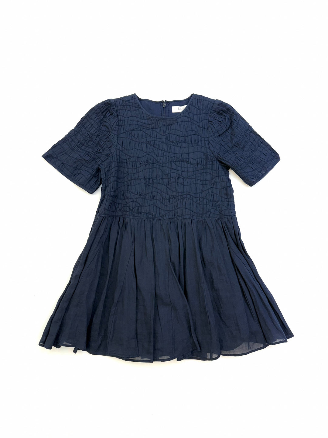 SEA - Imogen Solid Dress - Navy