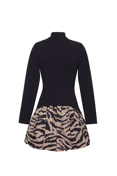 ISSA DRESS - Zebra Blush