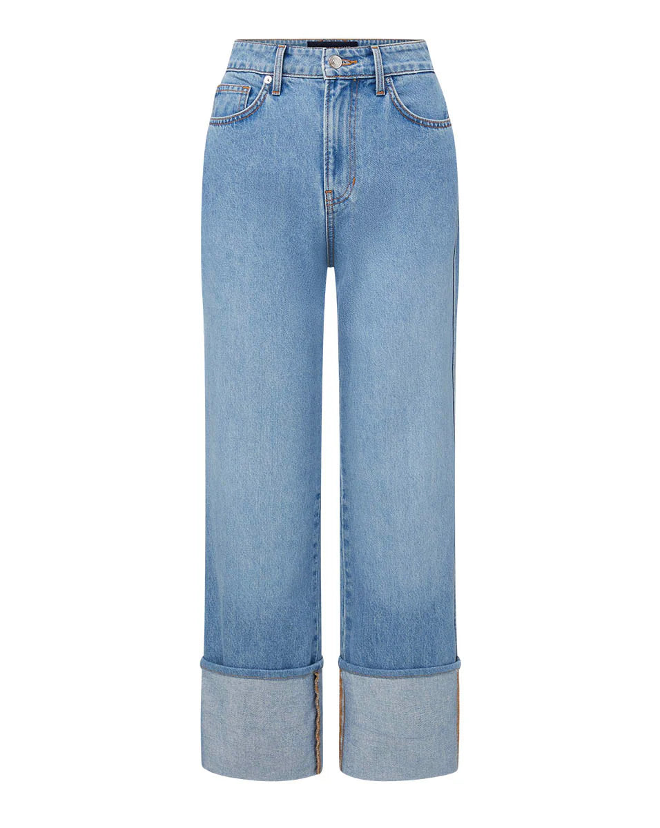 DYLAN STRAIGHT-LEG JEAN CUFFED - Silverwood Blue