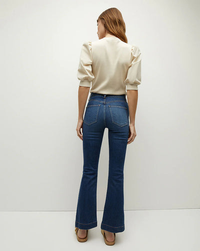Coralee Puff-Sleeve Tee - Limestone