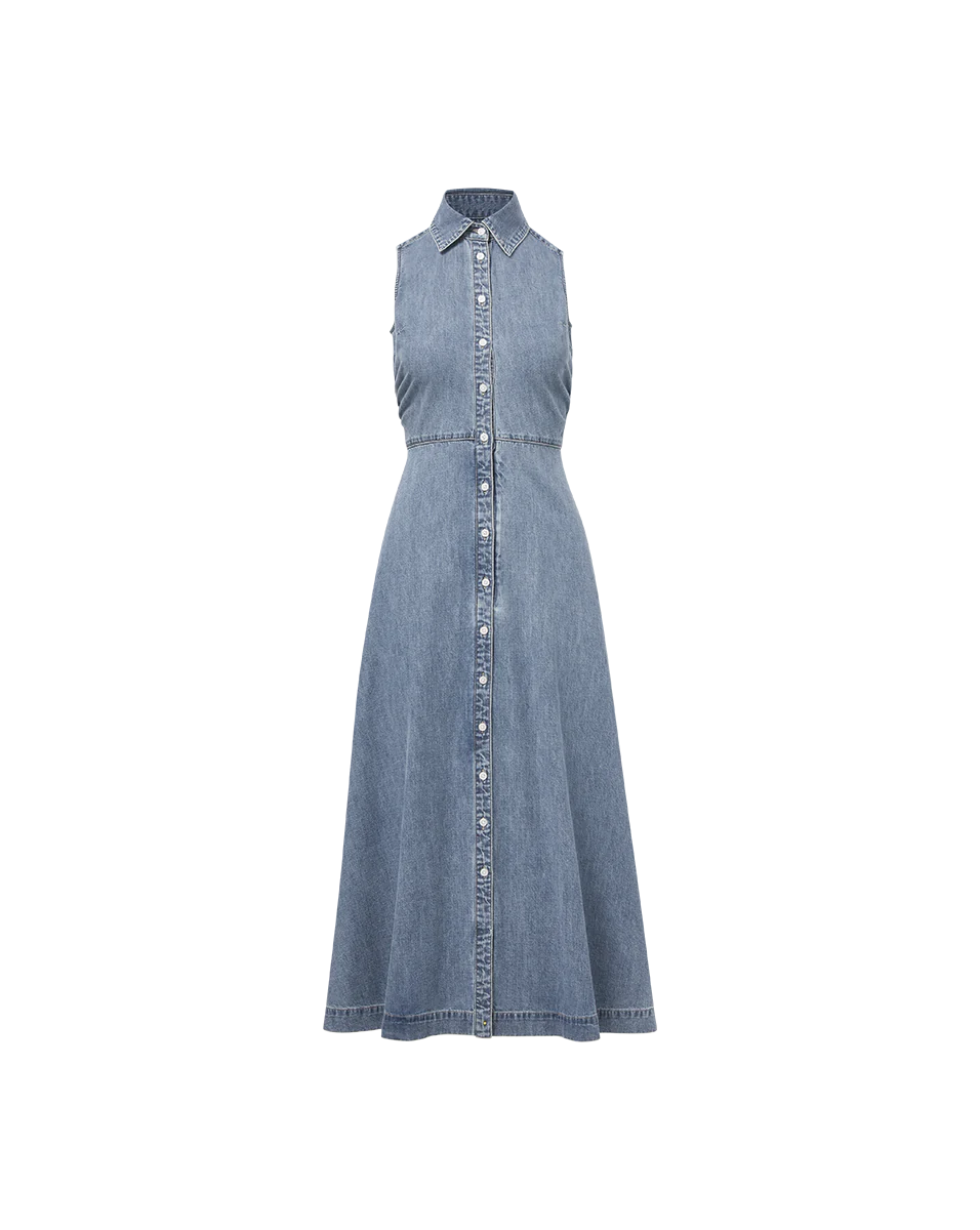 Fuller Denim Midi Dress - Starlight