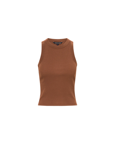 Jordyn Cropped Tank Top - Light Chicory
