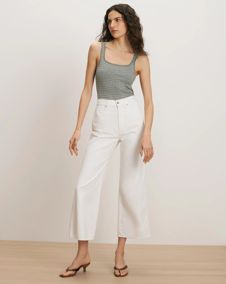 Taylor Cropped High Rise jeans - White