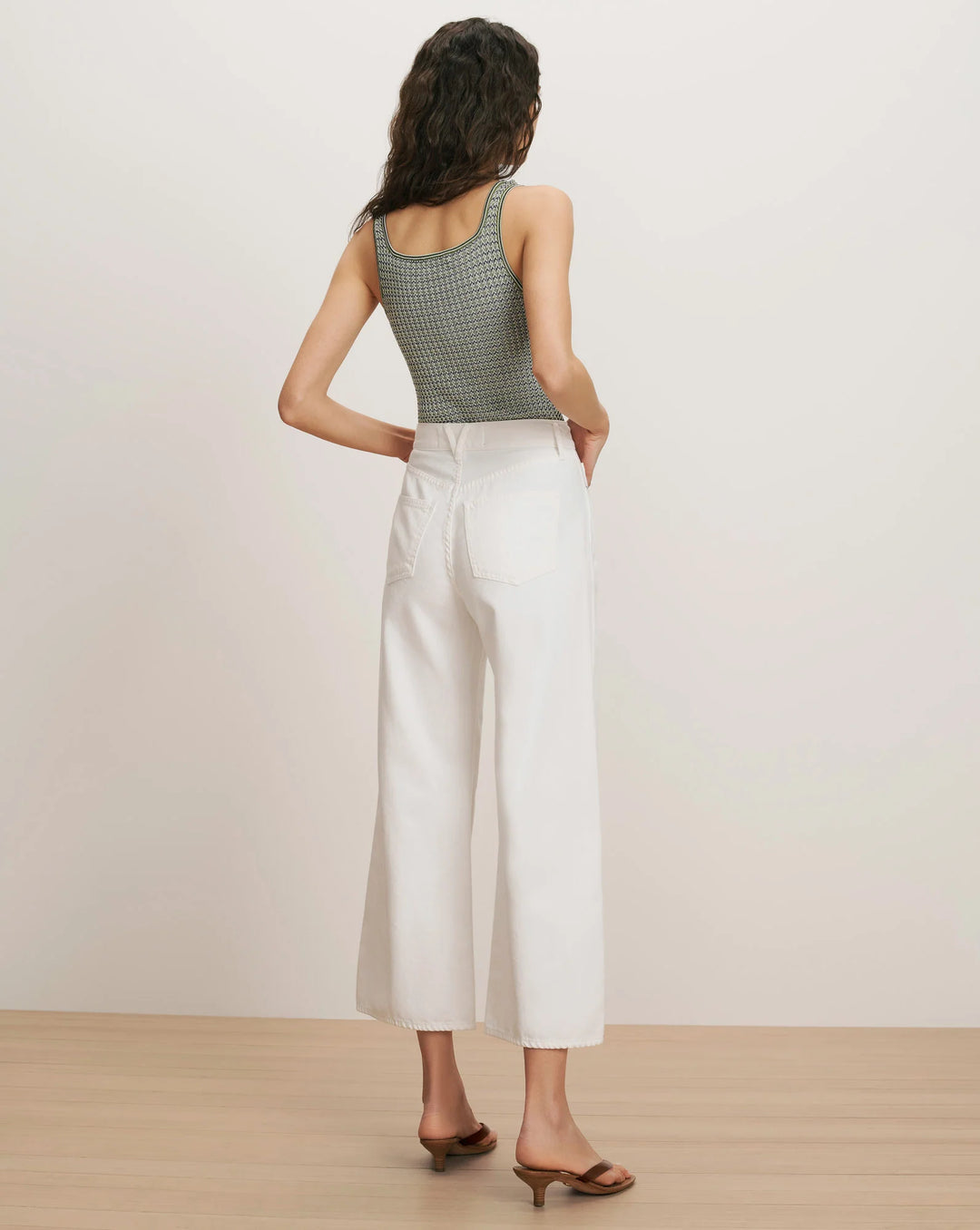 Taylor Cropped High Rise jeans - White