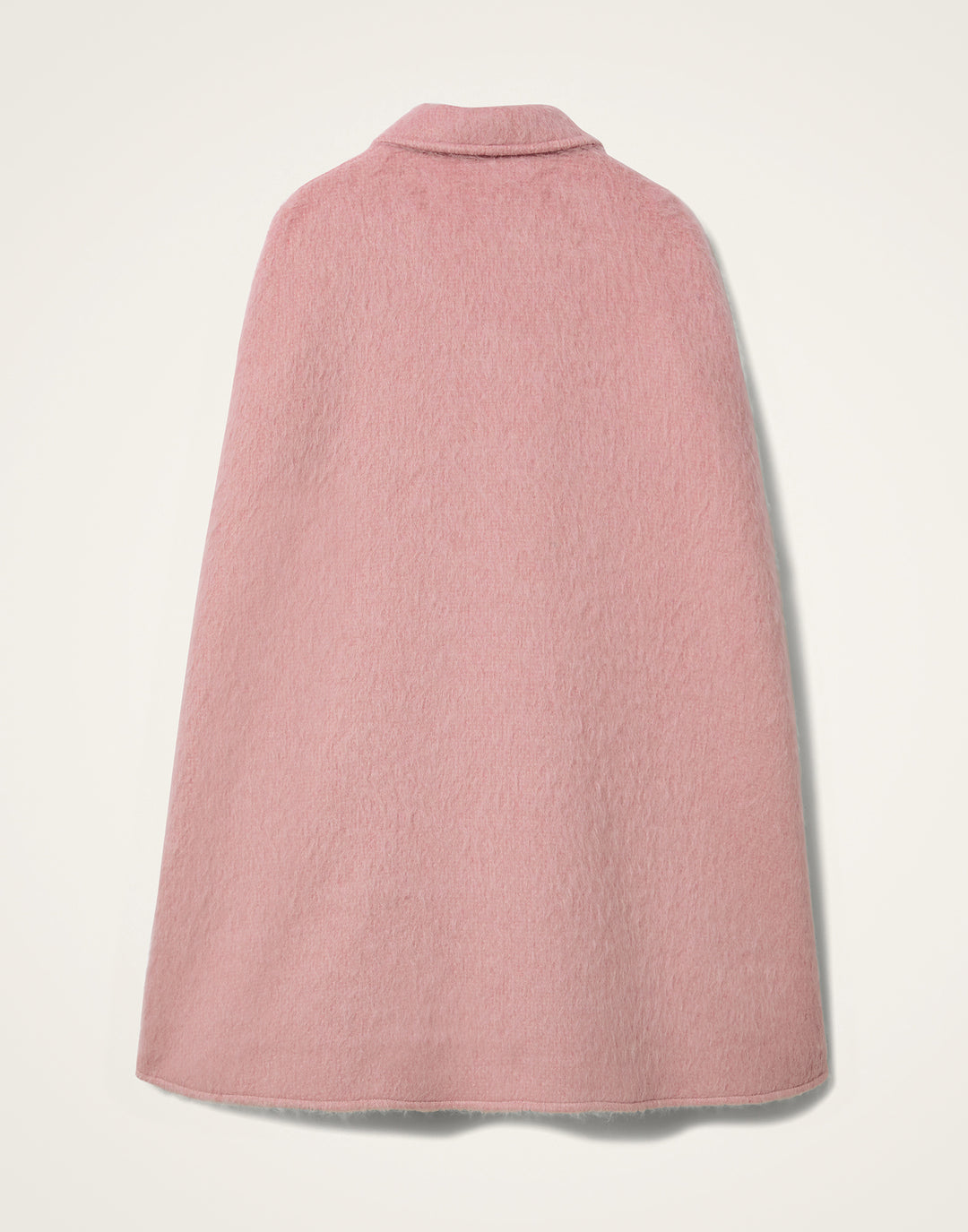 MILANO CAPE COAT - Solid Pink in Hairy Wool