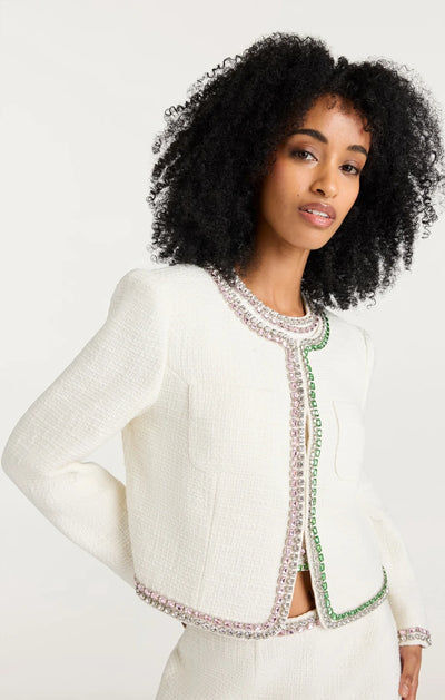 VERITY JACKET - Gardenia/Multi