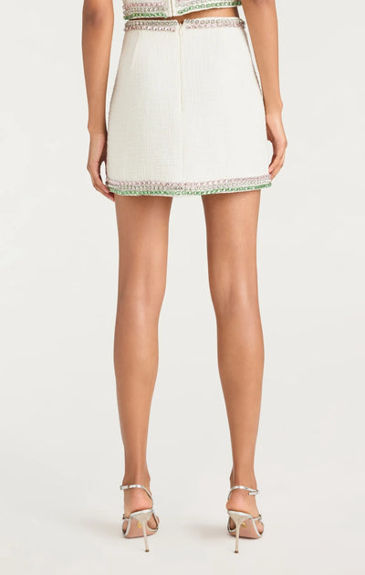 VERITY SKIRT - Gardenia/Multi