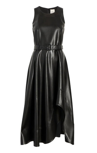VEGAN LEATHER ZELDA DRESS - More Colors Available