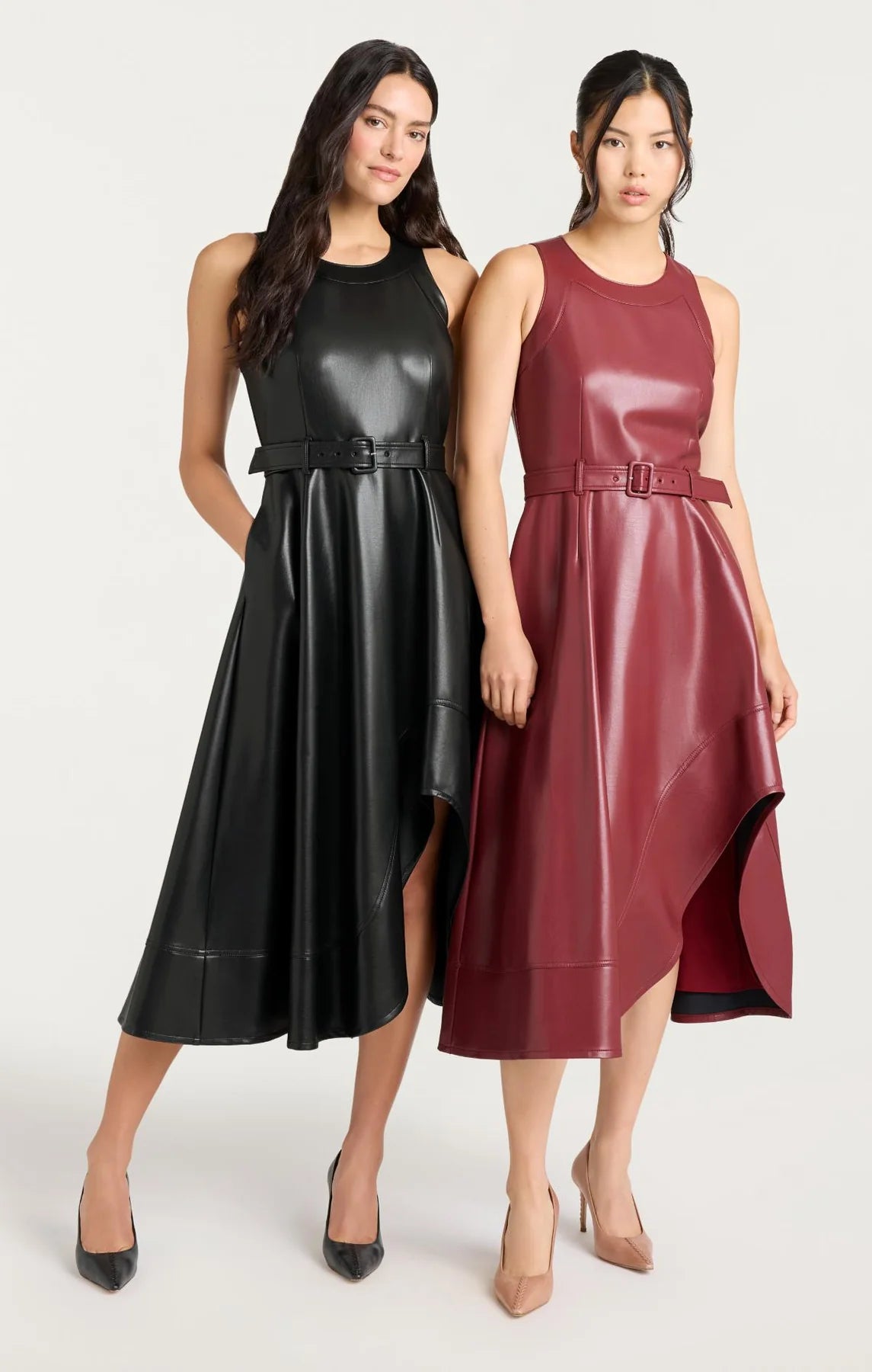 VEGAN LEATHER ZELDA DRESS - More Colors Available