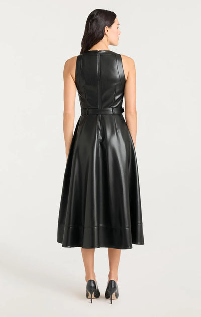 VEGAN LEATHER ZELDA DRESS - More Colors Available