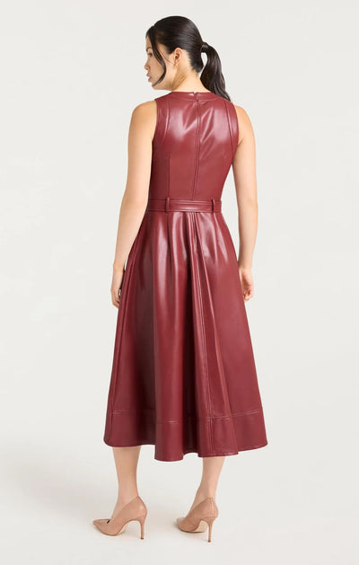 VEGAN LEATHER ZELDA DRESS - More Colors Available