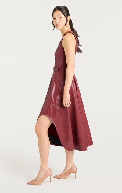 VEGAN LEATHER ZELDA DRESS - More Colors Available