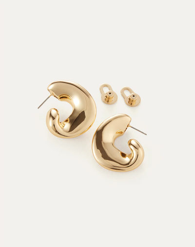 Gigi Hoop Earrings - Gold