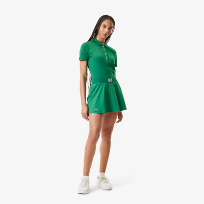 LACOSTE X BANDIER PLEATED BACK TENNIS SKIRT