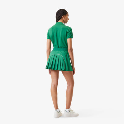 LACOSTE X BANDIER PLEATED BACK TENNIS SKIRT