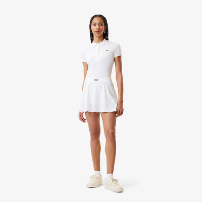 LACOSTE X BANDIER PLEATED BACK TENNIS SKIRT