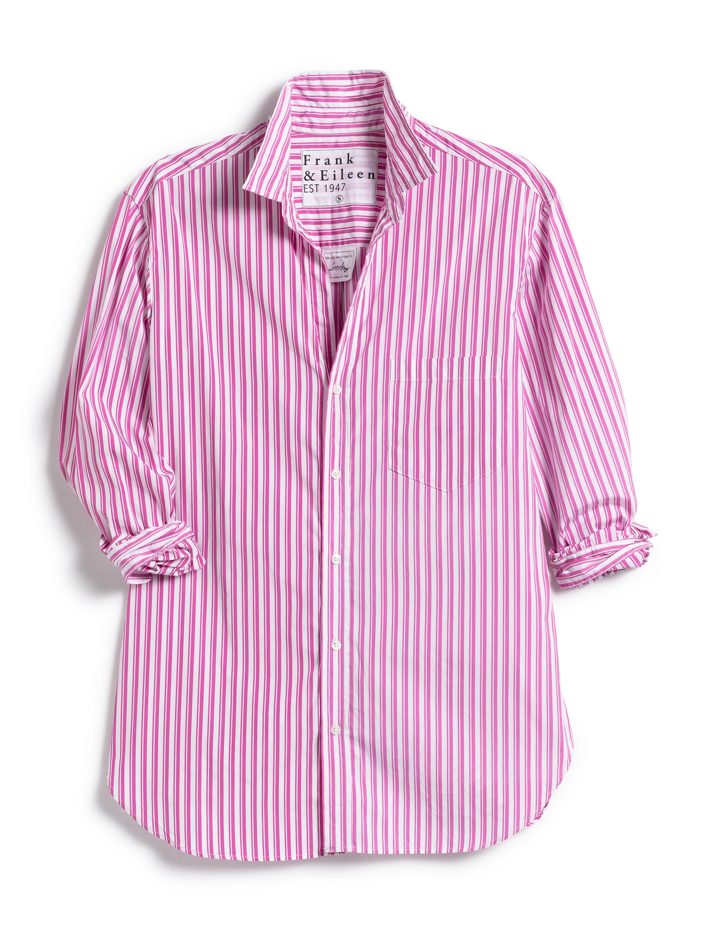 Joedy Boyfriend Button-up Shirt - Pink Stripe