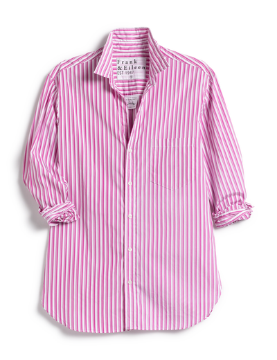 Joedy Boyfriend Button-up Shirt - Pink Stripe