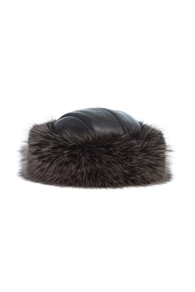 The Rosa Roller Hat - Black/Brown