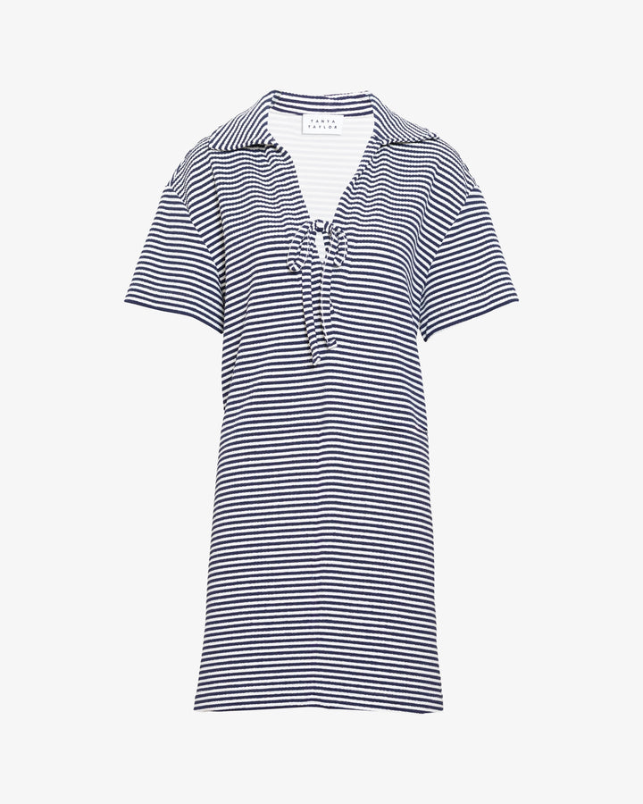 Joni Dress -  MARITIME BLUE/ CREAM MULTI