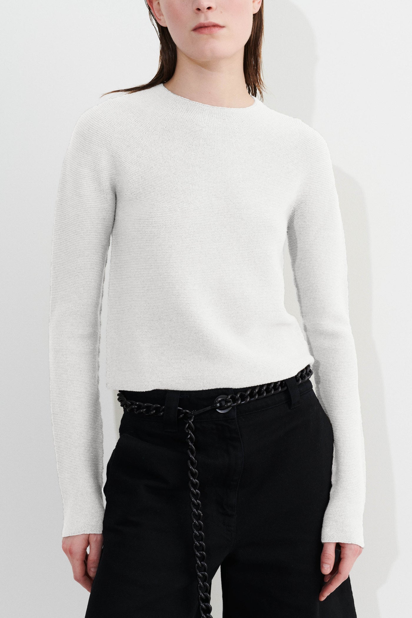 Kopasa Round Neck Sweater - White