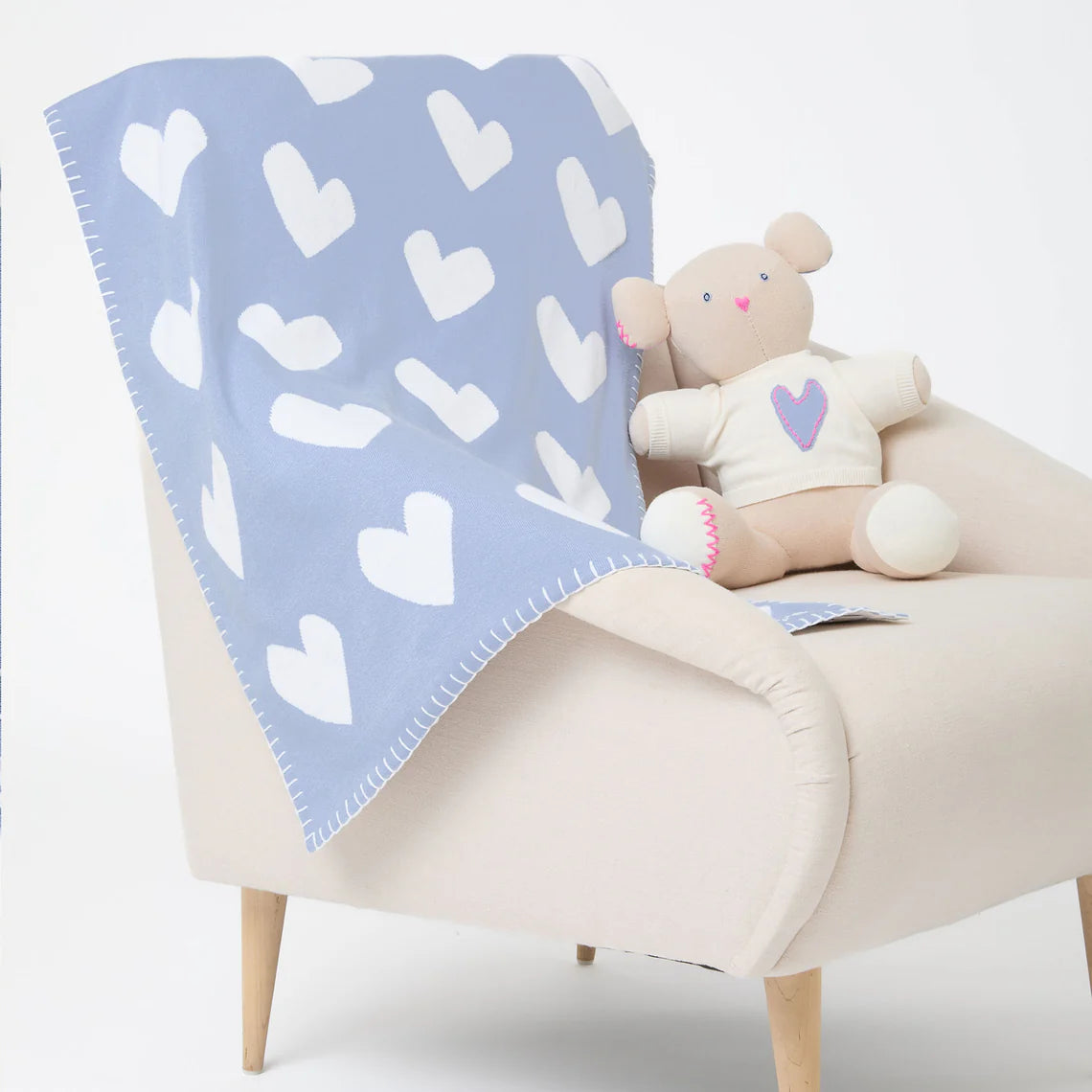 Baby Blanket Imperfect Heart - More Colors Available