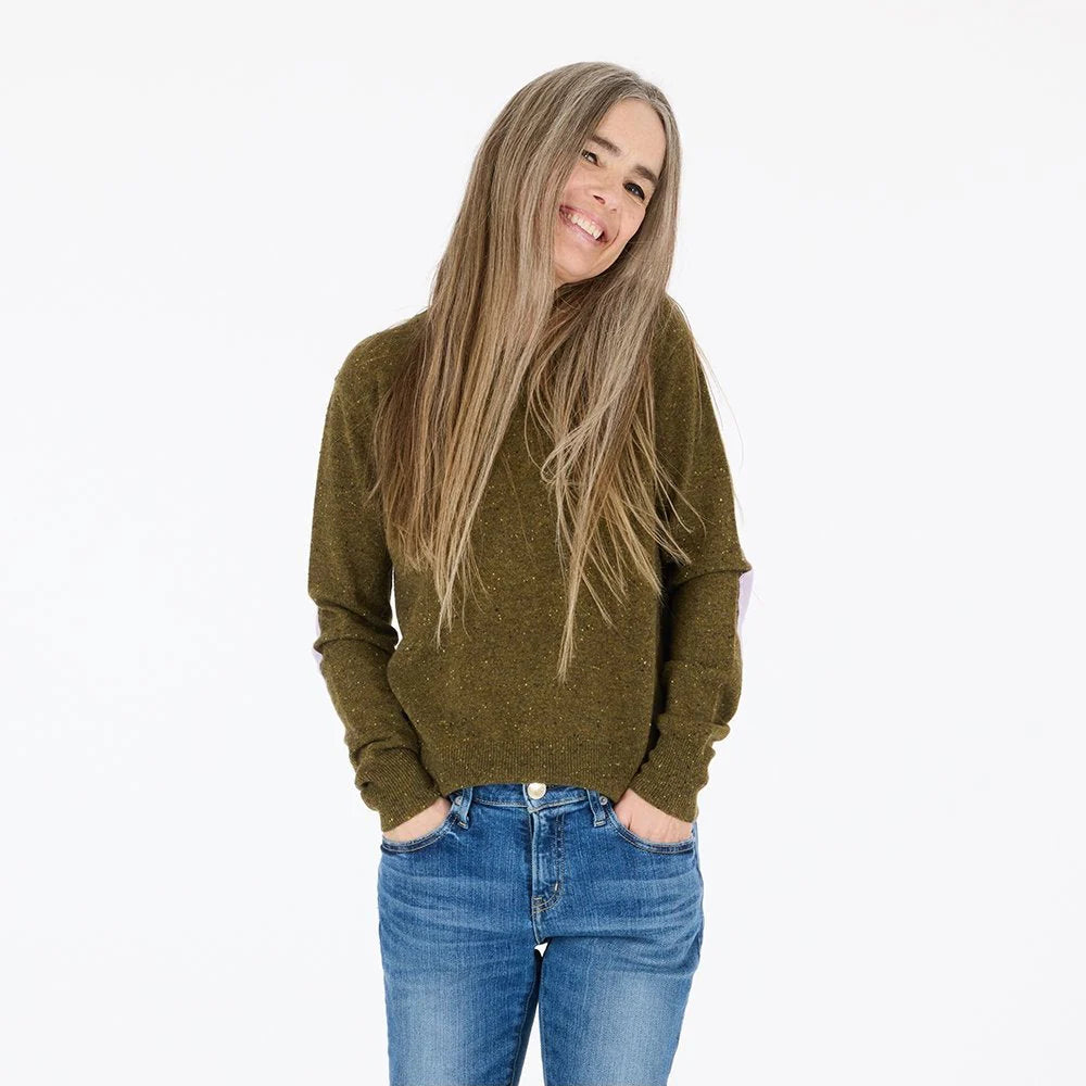 Patchwork Pullover - Army Green