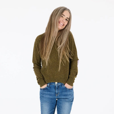 Patchwork Pullover - Army Green