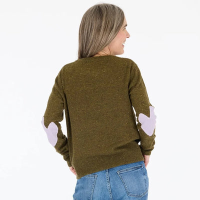 Patchwork Pullover - Army Green