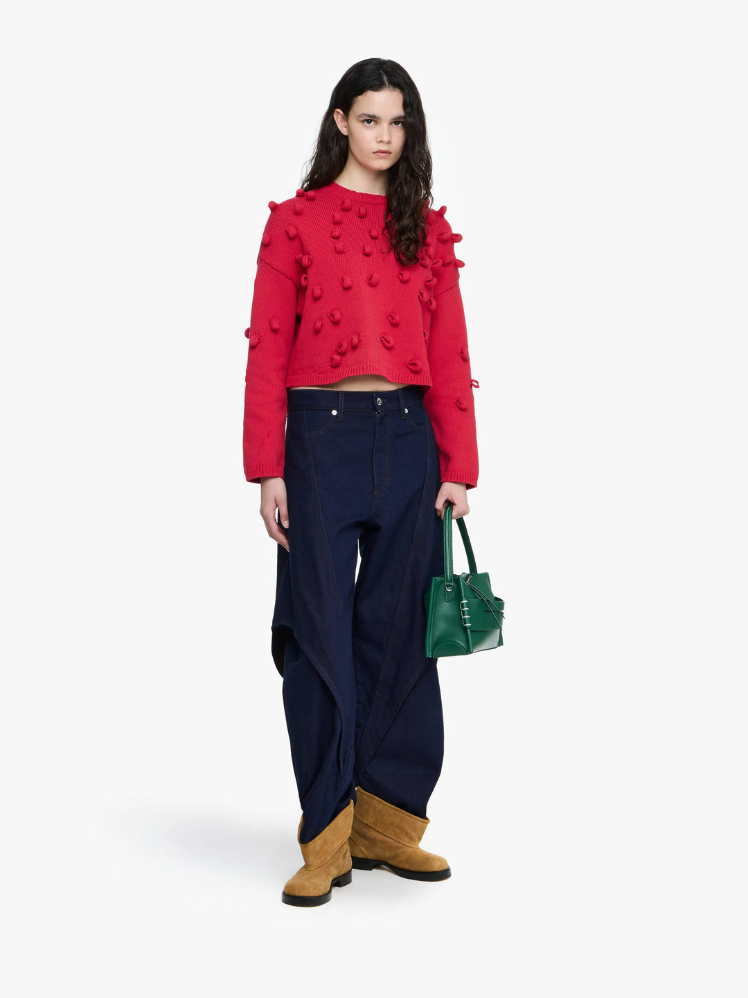 アウターその他 2 Low Crop Over Jumper (2color) all-over-print-womens-cropped-