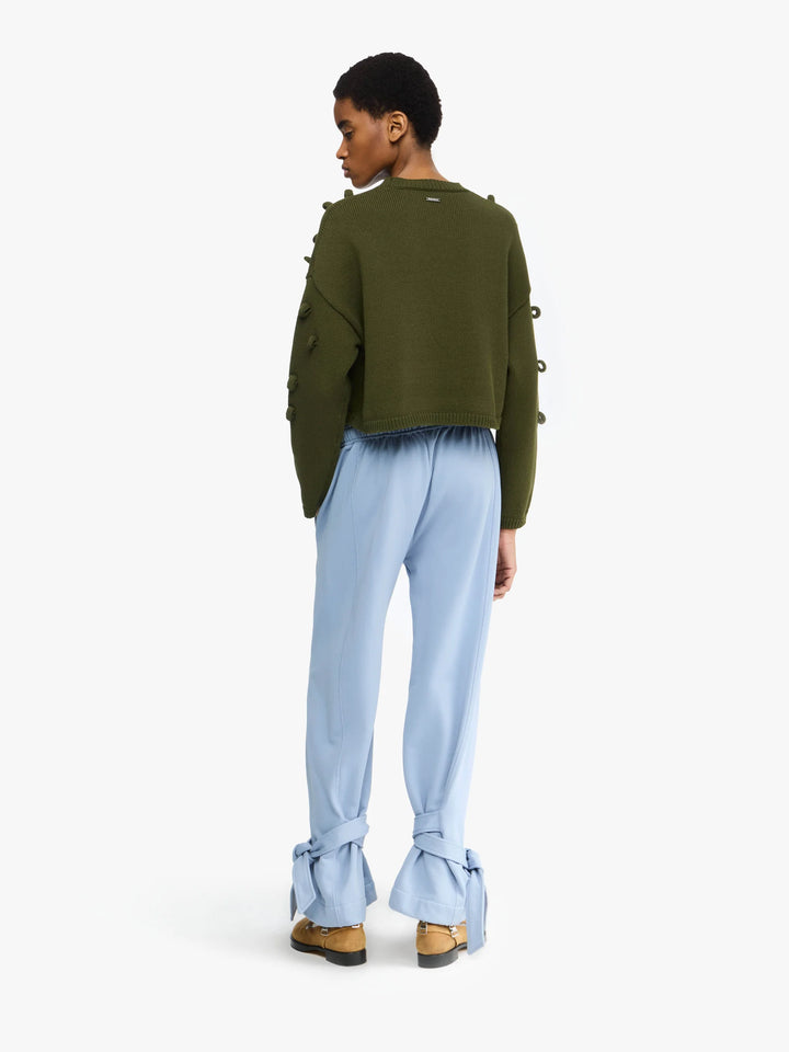 トップス eLLa scallop canon loop pullover(navy) Women's Cotton Modal Long Sleeved Scallop Detail Pullover