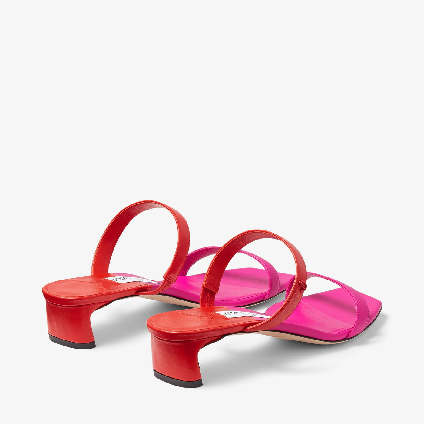 Kyda 35mm Nappa Leather Sandals - Fuchsia/Pink