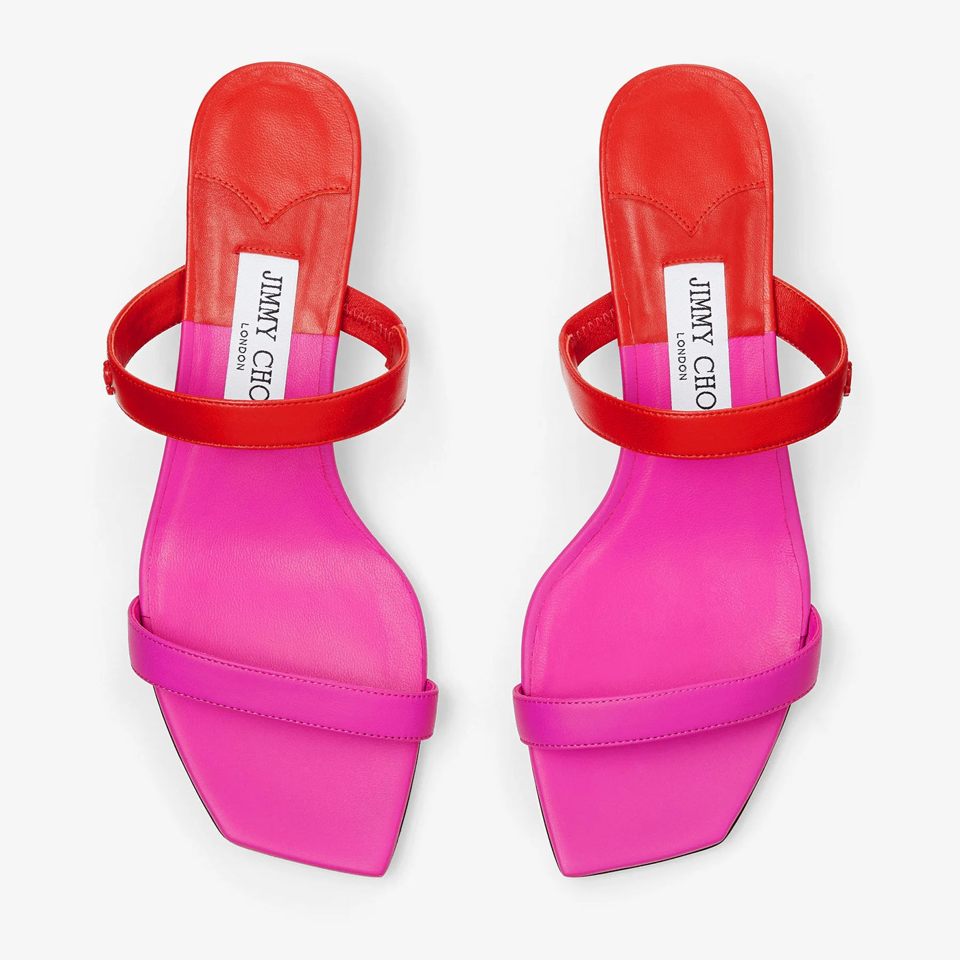 Kyda 35mm Nappa Leather Sandals - Fuchsia/Pink
